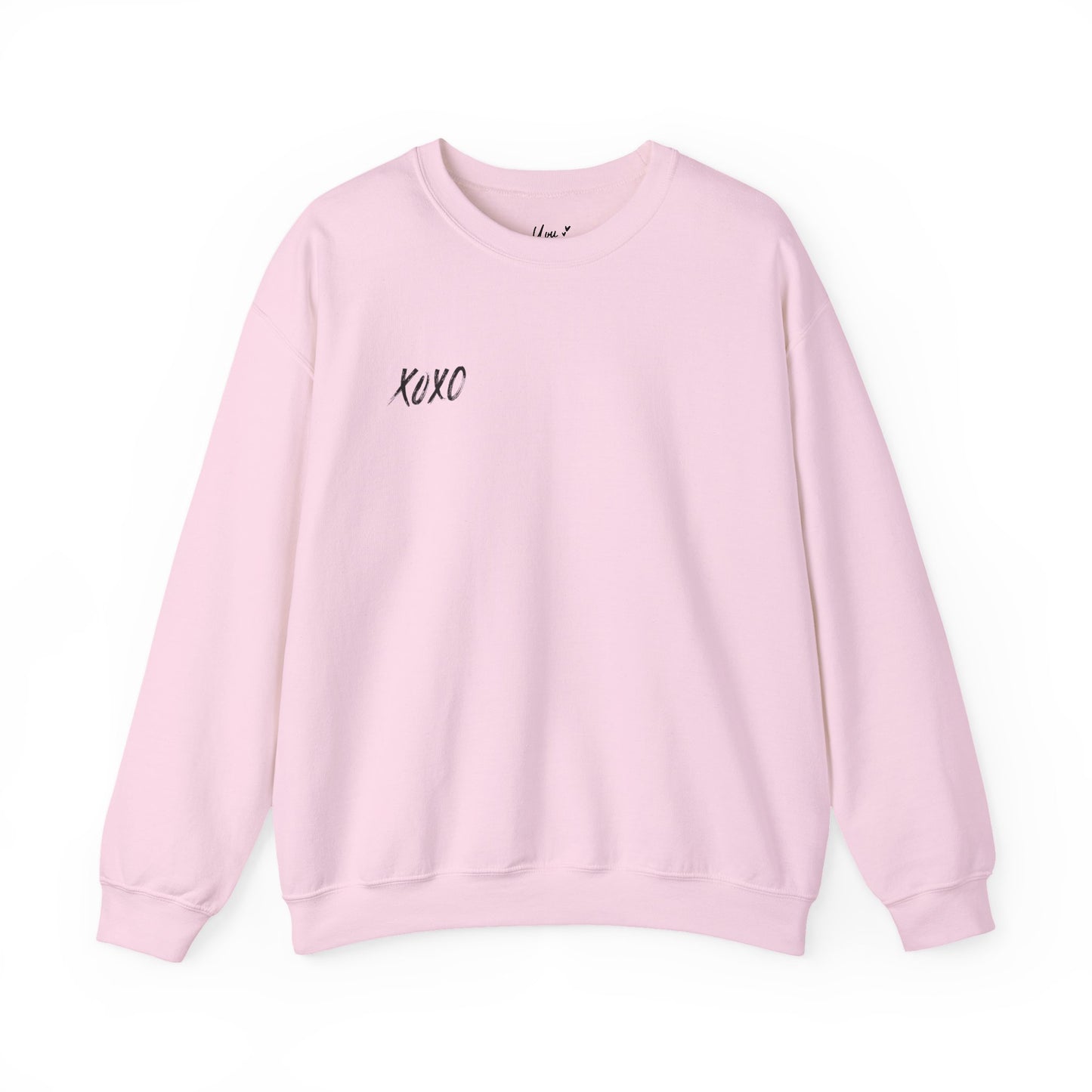XOXO Embroidered Crewneck Sweatshirt - Minimalist Valentine's Day Sweater