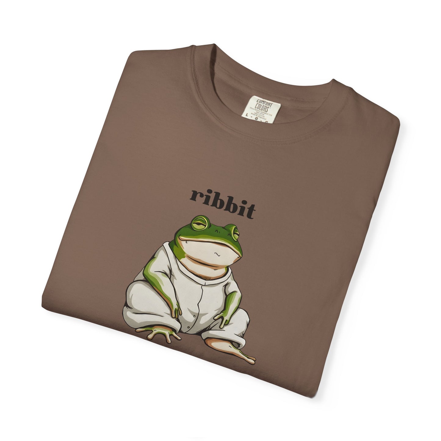 "Ribbit" Frog T-Shirt - Cute Minimalist Anime Style Graphic Tee
