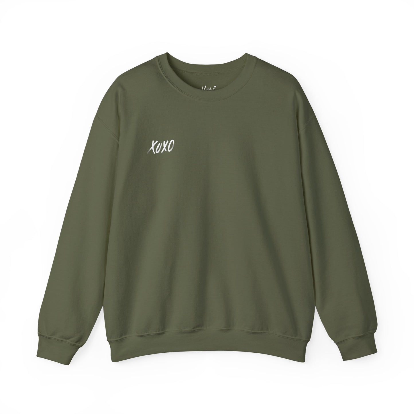 XOXO Embroidered Crewneck Sweatshirt - Minimalist Valentine's Day Sweater