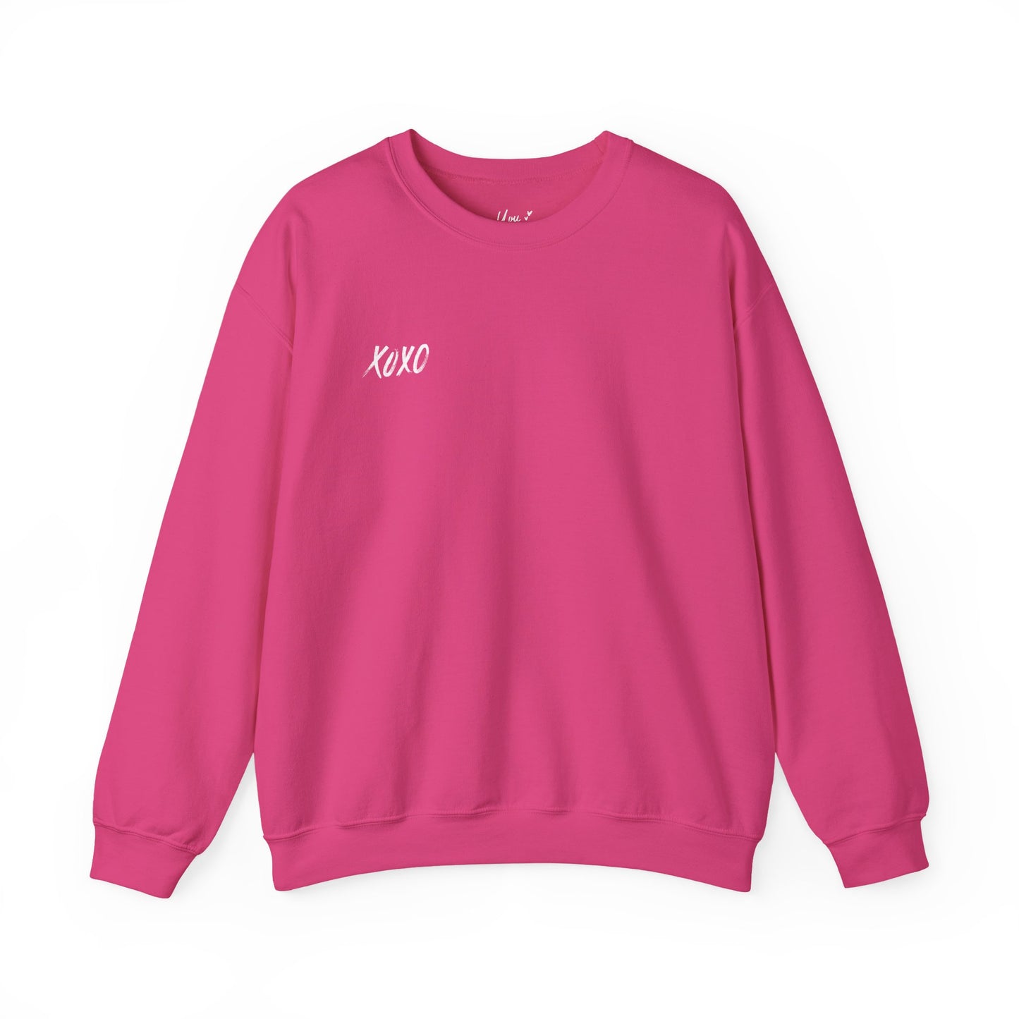 XOXO Embroidered Crewneck Sweatshirt - Minimalist Valentine's Day Sweater