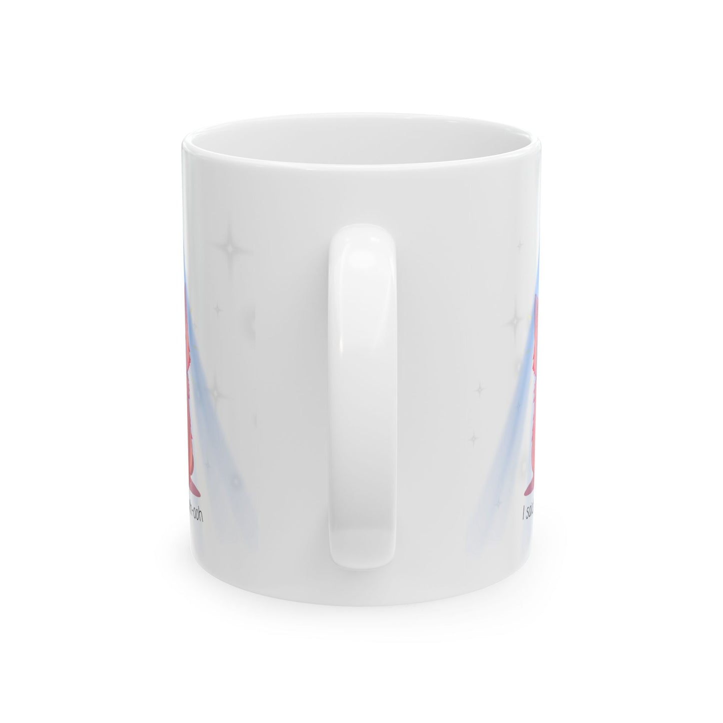 "I Said Ooh, Ooh-Ooh" Orange Cat with Lights Meme Mug - Viral TikTok Trend Coffee Mug