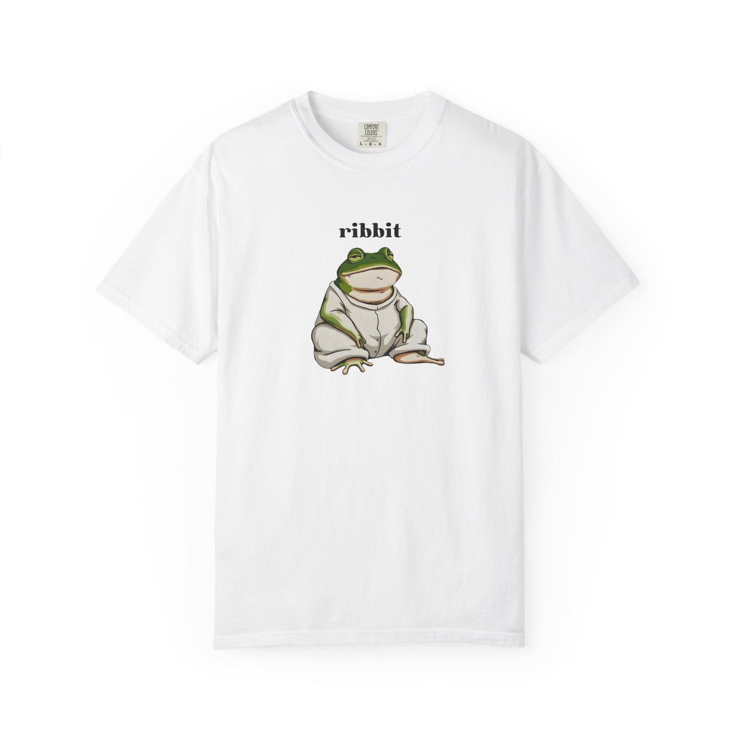 "Ribbit" Frog T-Shirt - Cute Minimalist Anime Style Graphic Tee