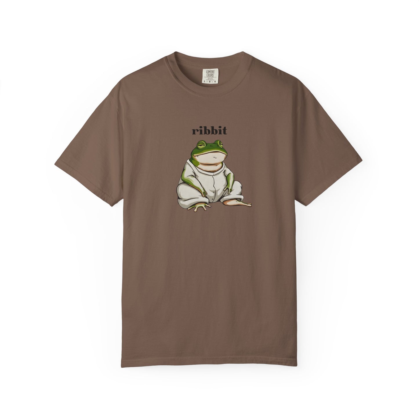 "Ribbit" Frog T-Shirt - Cute Minimalist Anime Style Graphic Tee