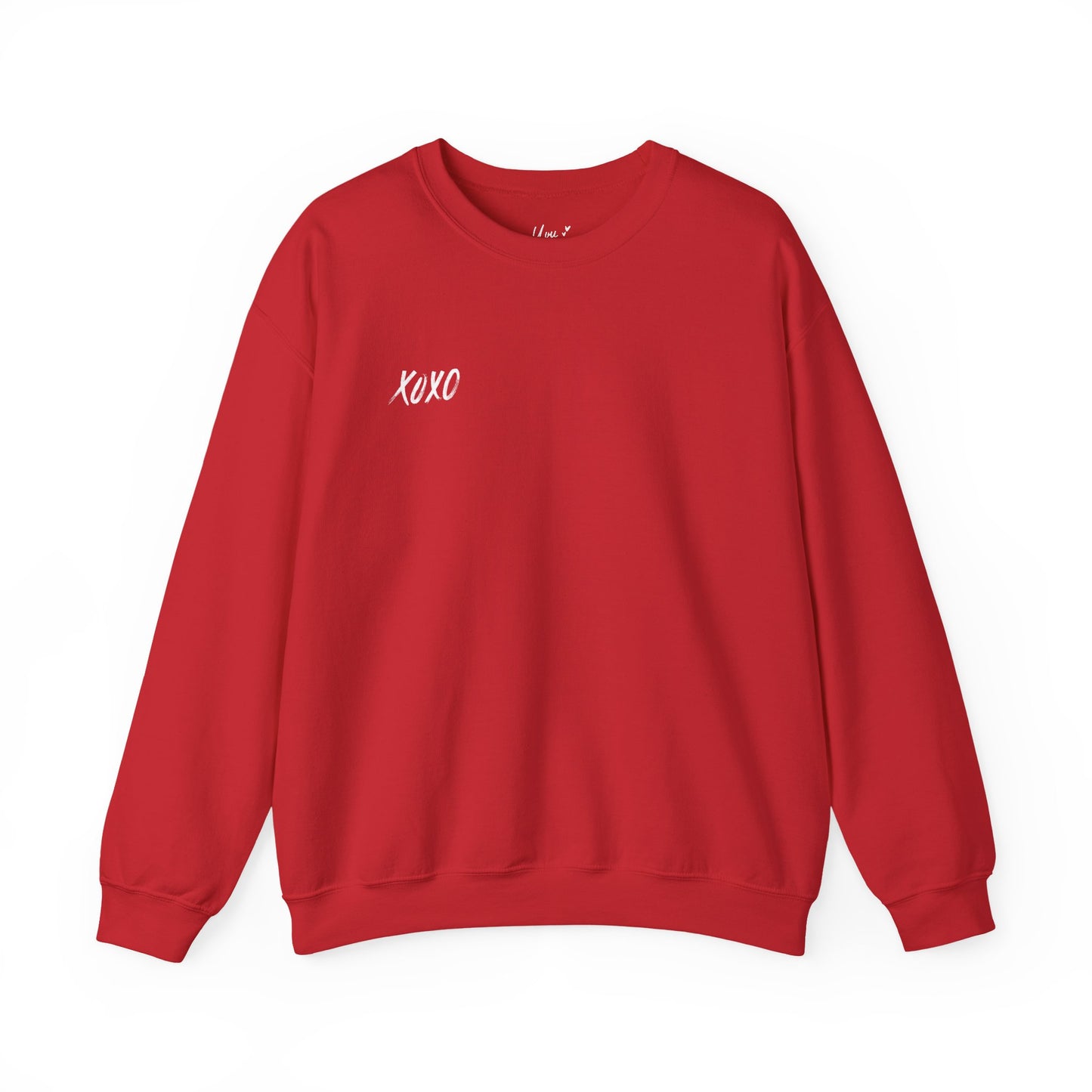 XOXO Embroidered Crewneck Sweatshirt - Minimalist Valentine's Day Sweater