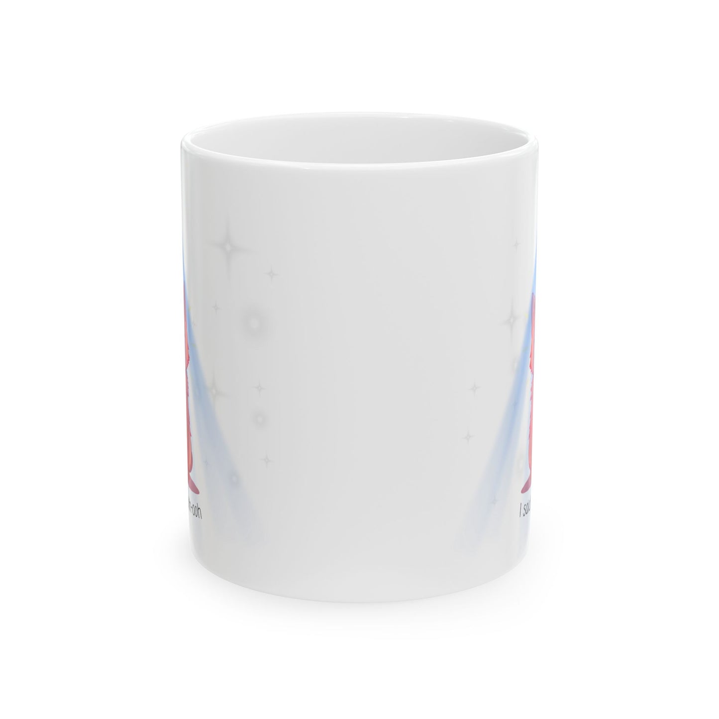 "I Said Ooh, Ooh-Ooh" Orange Cat with Lights Meme Mug - Viral TikTok Trend Coffee Mug