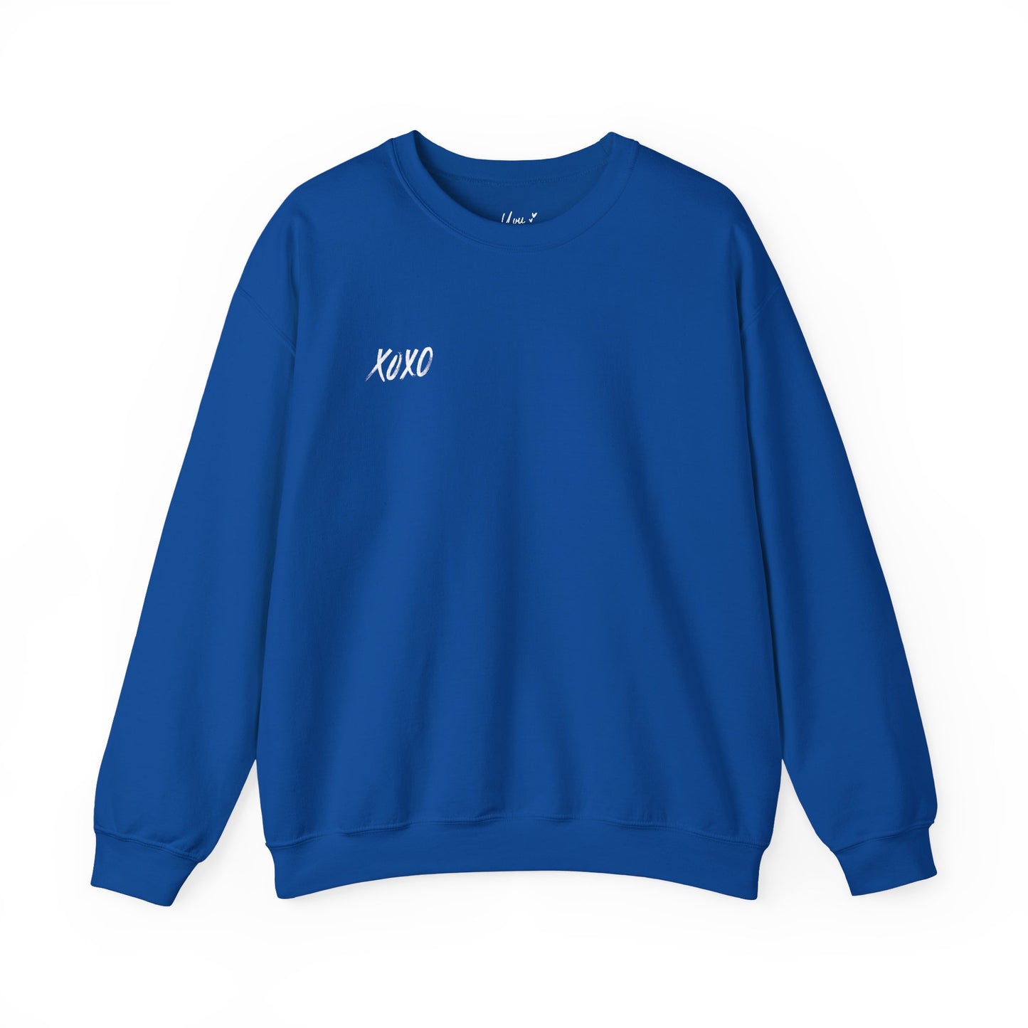 XOXO Embroidered Crewneck Sweatshirt - Minimalist Valentine's Day Sweater