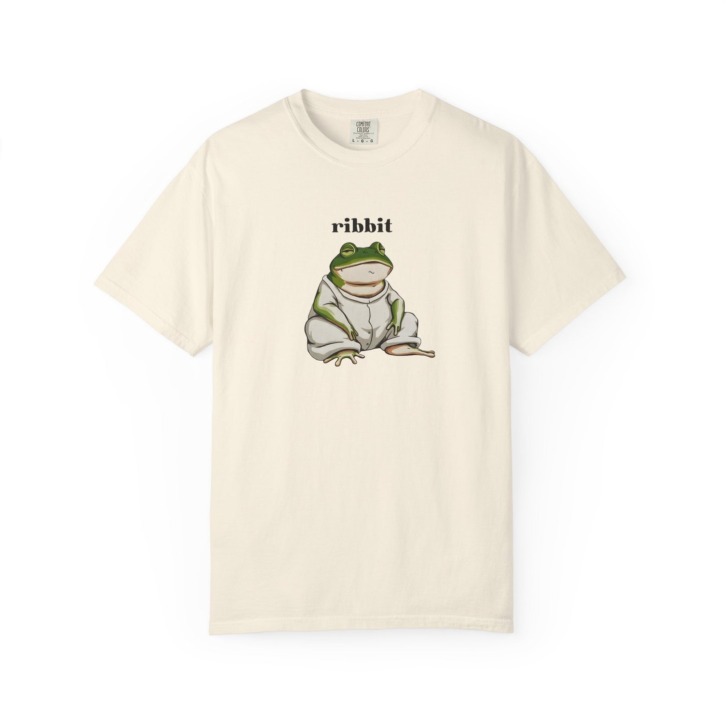"Ribbit" Frog T-Shirt - Cute Minimalist Anime Style Graphic Tee