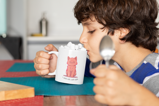 "I Said Ooh, Ooh-Ooh" Orange Cat Meme Mug - Viral TikTok Trend Coffee Mug